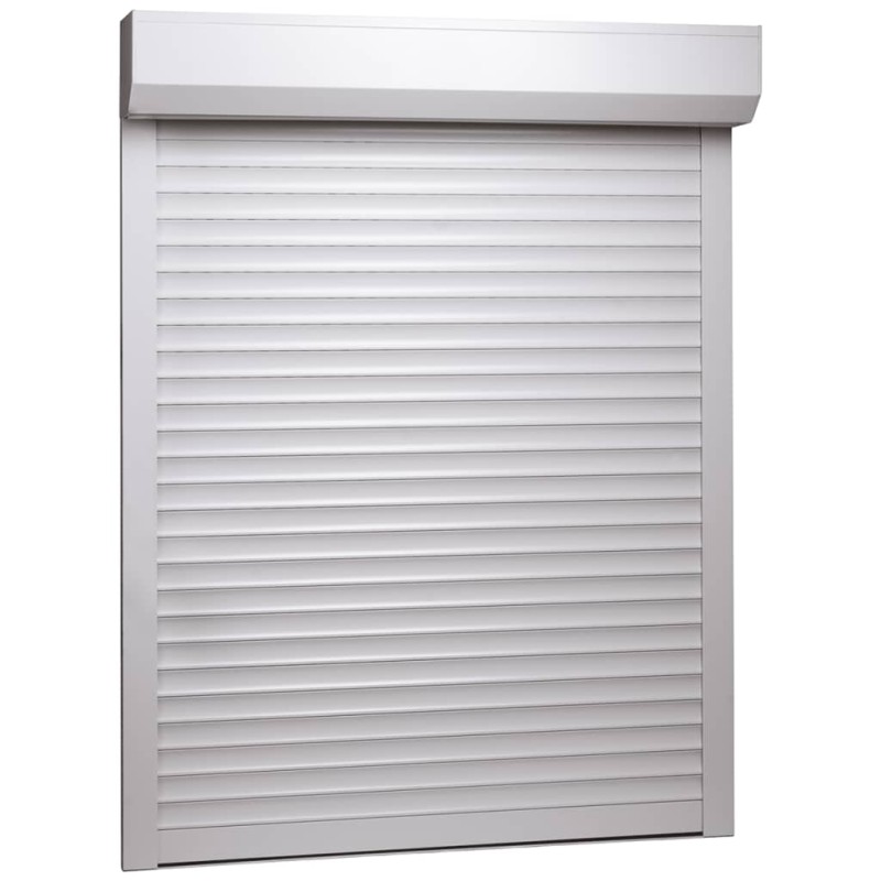 vidaXL Rollladen Aluminium 110x130 cm Weiß vidaXL Rollladen Aluminium 110x130 cm Weiß