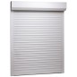 vidaXL Rollladen Aluminium 110x130 cm Weiß vidaXL Rollladen Aluminium 110x130 cm Weiß