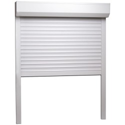 vidaXL Rollladen Aluminium 110x130 cm Weiß