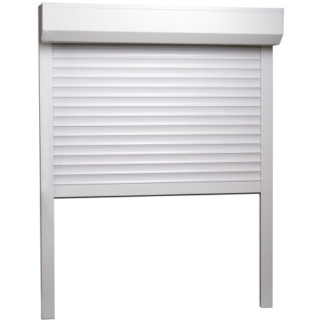 vidaXL Rollladen Aluminium 110x130 cm Weiß