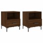 vidaXL Nachttische 2Stk. Braun Eichen-Optik 40x35x47,5cm Holzwerkstoff vidaXL Nachttische 2Stk. Braun Eichen-Optik 40x35x47,5cm Holzwerkstoff