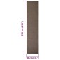 vidaXL Teppich Natur Sisal 80x350 cm Braun vidaXL Teppich Natur Sisal 80x350 cm Braun