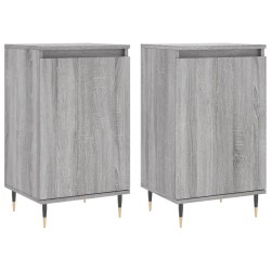 vidaXL Sideboards 2 Stk. Grau Sonoma 40x35x70 cm Holzwerkstoff