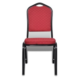 vidaXL Esszimmerstühle 30 Stk. Stoff Rot 