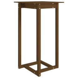 vidaXL Bartisch Honigbraun 60x60x110 cm Massivholz Kiefer