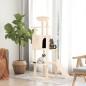 vidaXL Kratzbaum mit Sisal-Kratzsäulen Creme 166 cm vidaXL Kratzbaum mit Sisal-Kratzsäulen Creme 166 cm