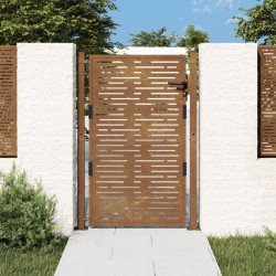 vidaXL Gartentor 105x155 cm Cortenstahl Quadratisches Design