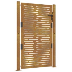 vidaXL Gartentor 105x155 cm Cortenstahl Quadratisches Design