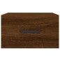 vidaXL Wand-Nachttische 2 Stk. Braun Eichen-Optik 35x35x20 cm