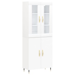 vidaXL Highboard Weiß 69,5x34x180 cm Holzwerkstoff