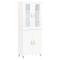 vidaXL Highboard Weiß 69,5x34x180 cm Holzwerkstoff vidaXL Highboard Weiß 69,5x34x180 cm Holzwerkstoff