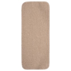vidaXL Antirutsch Stufenmatten 15 Stk. 60x25 cm Beige Rechteckig