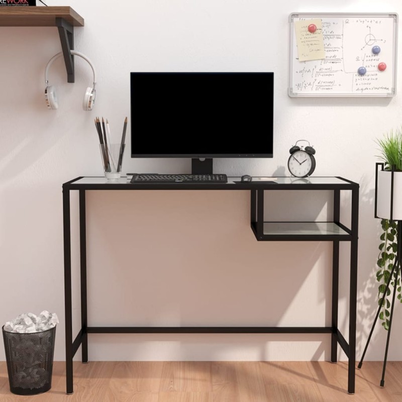 vidaXL Computertisch Weiß Marmor 100x36x74 cm Hartglas vidaXL Computertisch Weiß Marmor 100x36x74 cm Hartglas