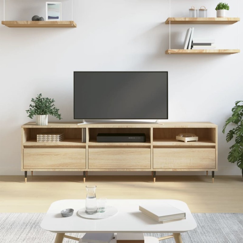 vidaXL TV-Schrank Sonoma-Eiche 150x30x44,5 cm Holzwerkstoff vidaXL TV-Schrank Sonoma-Eiche 150x30x44,5 cm Holzwerkstoff
