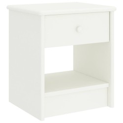 vidaXL Nachttische 2 Stk. Weiß 35x30x40 cm Kiefer Massivholz