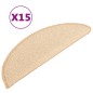 vidaXL Treppenmatten 15 Stk. Creme 56x17x3 cm vidaXL Treppenmatten 15 Stk. Creme 56x17x3 cm