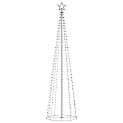 vidaXL Weihnachtsbaum in Kegelform 400 LEDs Bunt 100x360 cm
