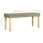 vidaXL Sitzbank 110 cm Natur Kubu-Rattan und Massivholz Mango vidaXL Sitzbank 110 cm Natur Kubu-Rattan und Massivholz Mango