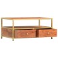 vidaXL Couchtisch 90 x 50 x 40 cm Massivholz Akazie vidaXL Couchtisch 90 x 50 x 40 cm Massivholz Akazie
