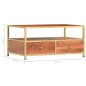 vidaXL Couchtisch 90 x 50 x 40 cm Massivholz Akazie vidaXL Couchtisch 90 x 50 x 40 cm Massivholz Akazie