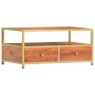 vidaXL Couchtisch 90 x 50 x 40 cm Massivholz Akazie vidaXL Couchtisch 90 x 50 x 40 cm Massivholz Akazie