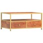 vidaXL Couchtisch 90 x 50 x 40 cm Massivholz Akazie vidaXL Couchtisch 90 x 50 x 40 cm Massivholz Akazie
