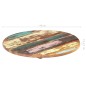 vidaXL Tischplatte Rund 50 cm 25-27 mm Altholz Massiv vidaXL Tischplatte Rund 50 cm 25-27 mm Altholz Massiv