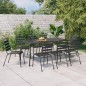 vidaXL 9-tlg. Garten-Essgruppe Anthrazit Stahl vidaXL 9-tlg. Garten-Essgruppe Anthrazit Stahl