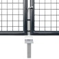 vidaXL Mesh-Gartentor Verzinkter Stahl 289 x 175 cm Grau vidaXL Mesh-Gartentor Verzinkter Stahl 289 x 175 cm Grau