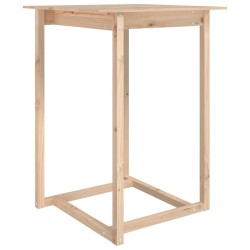 vidaXL Bartisch 80x80x110 cm Massivholz Kiefer