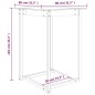 vidaXL Bartisch 80x80x110 cm Massivholz Kiefer vidaXL Bartisch 80x80x110 cm Massivholz Kiefer