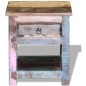 vidaXL Beistelltisch mit 1 Schublade Altholz Massiv 43x33x51 cm vidaXL Beistelltisch mit 1 Schublade Altholz Massiv 43x33x51 cm