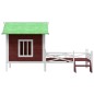 vidaXL Hundehütte Mokka 159x120x88,5 cm Massivholz Kiefer vidaXL Hundehütte Mokka 159x120x88,5 cm Massivholz Kiefer