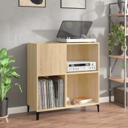 vidaXL Plattenschrank Sonoma-Eiche 84,5x38x89 cm Holzwerkstoff