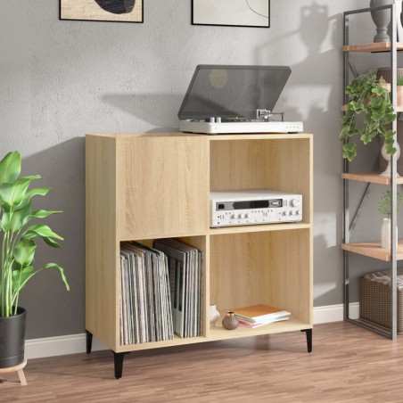 vidaXL Plattenschrank Sonoma-Eiche 84,5x38x89 cm Holzwerkstoff