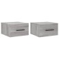 vidaXL Wand-Nachttische 2 Stk. Grau Sonoma 35x35x20 cm vidaXL Wand-Nachttische 2 Stk. Grau Sonoma 35x35x20 cm
