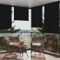 vidaXL Balkon-Seitenmarkise 122x250 cm Schwarz