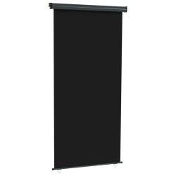 vidaXL Balkon-Seitenmarkise 122x250 cm Schwarz