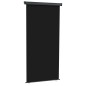 vidaXL Balkon-Seitenmarkise 122x250 cm Schwarz