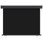 vidaXL Balkon-Seitenmarkise 122x250 cm Schwarz