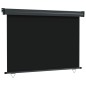 vidaXL Balkon-Seitenmarkise 122x250 cm Schwarz