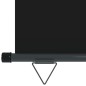 vidaXL Balkon-Seitenmarkise 122x250 cm Schwarz