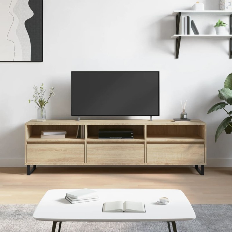vidaXL TV-Schrank Sonoma-Eiche 150x30x44,5 cm Holzwerkstoff vidaXL TV-Schrank Sonoma-Eiche 150x30x44,5 cm Holzwerkstoff