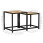 vidaXL Beistelltische 2 Stk. MDF Schwarz und Gelb vidaXL Beistelltische 2 Stk. MDF Schwarz und Gelb