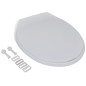vidaXL Toilettensitz mit Absenkautomatik Weiß Oval vidaXL Toilettensitz mit Absenkautomatik Weiß Oval