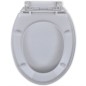 vidaXL Toilettensitz mit Absenkautomatik Weiß Oval vidaXL Toilettensitz mit Absenkautomatik Weiß Oval