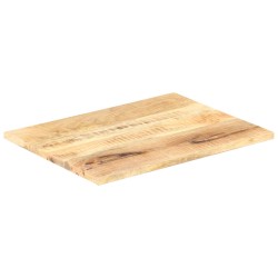 vidaXL Tischplatte Massivholz Mango 25-27 mm 80x70 cm