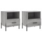 vidaXL Nachttische 2 Stk. Grau Sonoma 40x35x47,5 cm Holzwerkstoff vidaXL Nachttische 2 Stk. Grau Sonoma 40x35x47,5 cm Holzwerkstoff