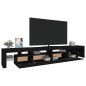 vidaXL TV-Schrank mit LED-Leuchten Schwarz 260x36,5x40 cm vidaXL TV-Schrank mit LED-Leuchten Schwarz 260x36,5x40 cm