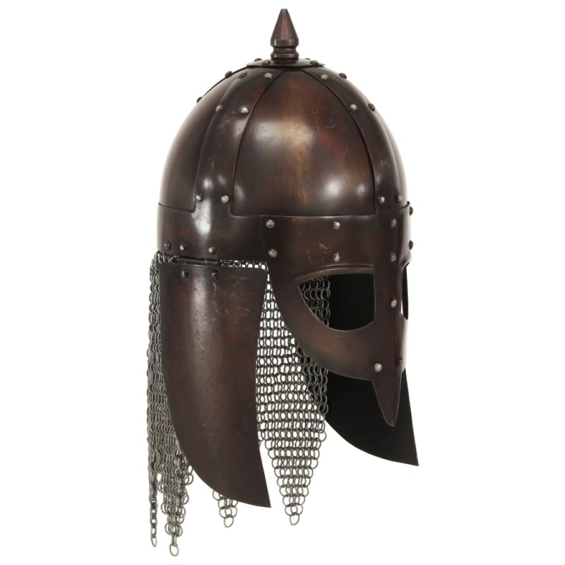 vidaXL Wikinger-Krieger-Helm Antik Replik für LARP Kupfern Stahl vidaXL Wikinger-Krieger-Helm Antik Replik für LARP Kupfern Stahl